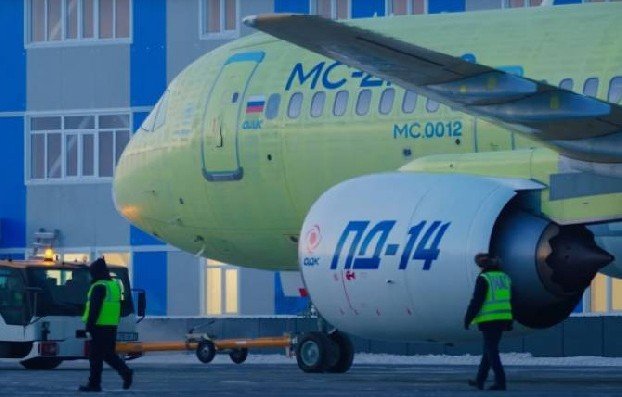 Самолет МС-21 с российскими двигателями ПД-14 совершил первый полет