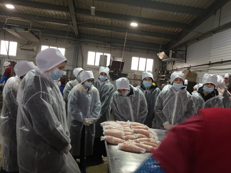 ЧЕЧНЯ. Школьников побывали с экскурсией на Аргунском мясокомбинате