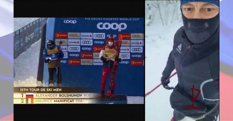 Росгвардейцы встали на лыжи в поддержку своего легендарного сослуживца - спортсмена А. Большунова.