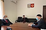 ЧЕЧНЯ.  И. Бисаев провёл встречу в Парламенте ЧР