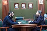 ЧЕЧНЯ.  Магомед Даудов и Эльхан Сулейманов обсудили эпидемиологическую ситуацию