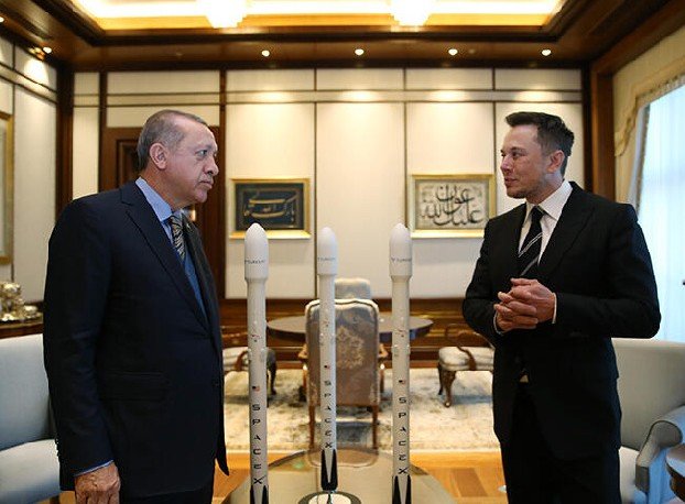 Эрдоган и Илон Маск обсудили сотрудничество в области космических технологий