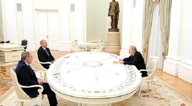 В Кремле завершились переговоры Пашиняна, Путина и Алиева завершились
