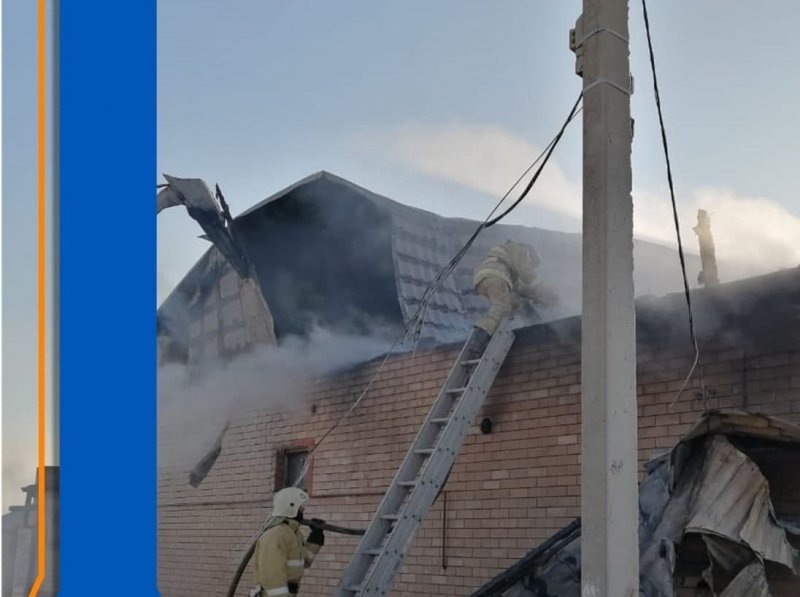 АСТРАХАНЬ. В Астраханской области произошел крупный пожар в жилом доме