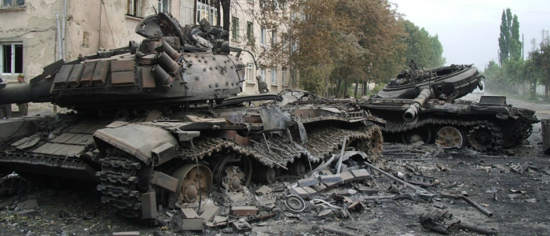 ЧЕЧНЯ. Как это было.  Чеченская тактика борьбы с танками в Грозном.