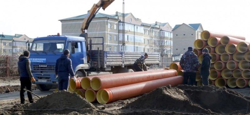 ЧЕЧНЯ. В Грозном на проспекте Имени Ахмата-Хаджи Кадырова завершили замену ветхих трубопроводов