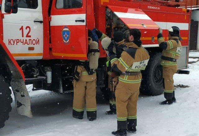 ЧЕЧНЯ. В детском саду Курчалоя сотрудники МЧС отработали порядок действий на случай пожара