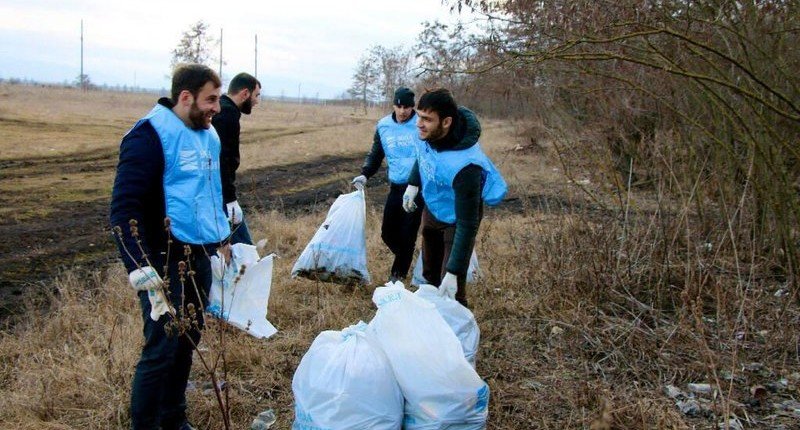 ИНГУШЕТИЯ. Около 70 мешков мусора собрано эковолонтерами в первый день субботника в Ингушетии