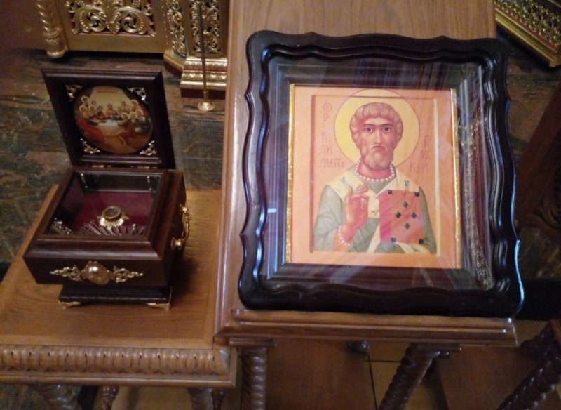 КАЛМЫКИЯ. В Казанском соборе изнесли ковчег с мощами святого Климента Римского