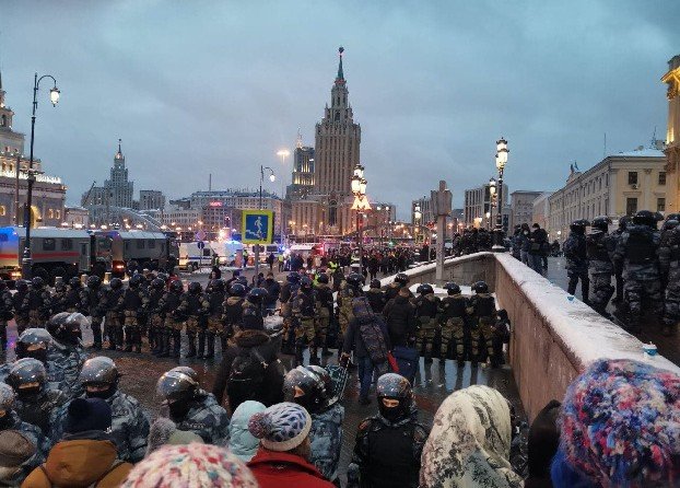 В Москве завершилась акция в поддержку Навального