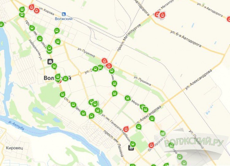 ВОЛГОГРАД. Волжане могут отслеживать движение общественного транспорта через «Яндекс»