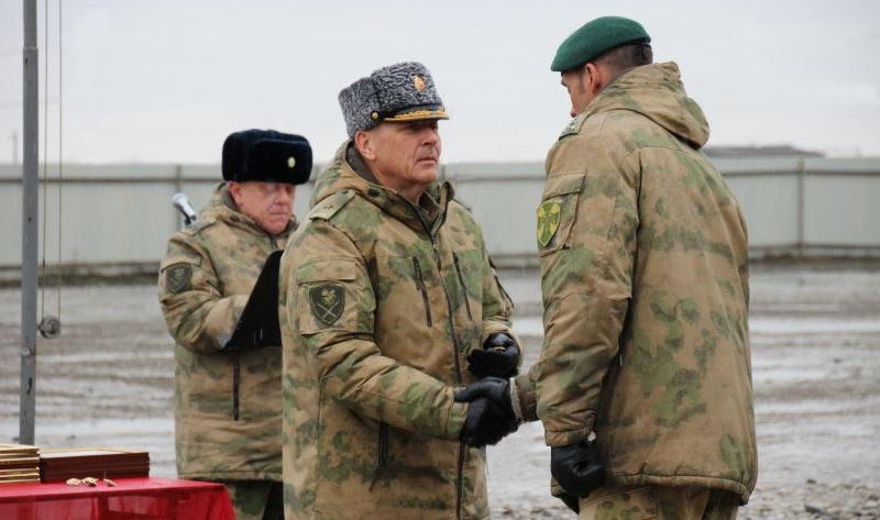 ЧЕЧНЯ. В ОГВ(с) поздравили военнослужащих отряда специального назначения с окончанием служебной командировки