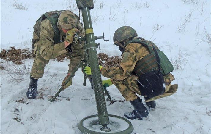 ЧЕЧНЯ. В ОГВ(с) проведена тренировка с артиллеристами Росгвардии