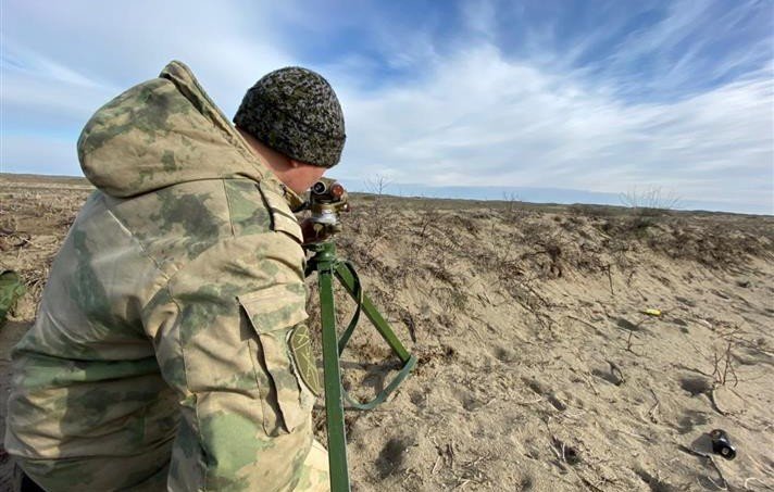 ЧЕЧНЯ. В Чеченской Республике проходит полевой выход артиллеристов Росгвардии