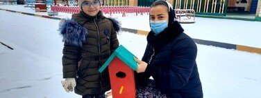 ЧЕЧНЯ. О помощи птицам зимой не забывают образовательные учреждения г. Аргун