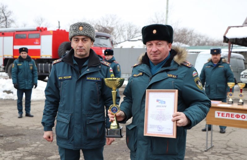 КБР. Определились призеры регионального этапа соревнований спасателей