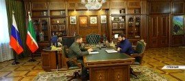 ЧЕЧНЯ. Рамзан Кадыров встретился с министром ЧР по физической культуре, спорту и молодёжной политике