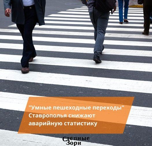 СТАВРОПОЛЬЕ. «Умные пешеходные переходы» на Ставрополье снижают аварийную статистику