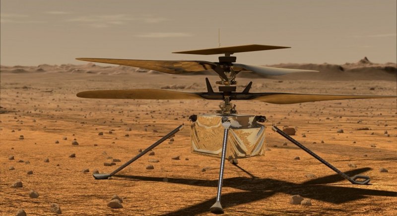 Вертолет NASA Ingenuity пережил первую ночь на Марсе