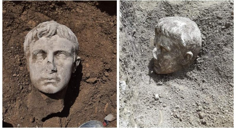 Археологи обнаружили в Италии мраморную голову первого римского императора