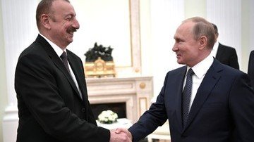 АЗЕРБАЙДЖАН. Ильхам Алиев поздравил Владимира Путина с Днем Победы