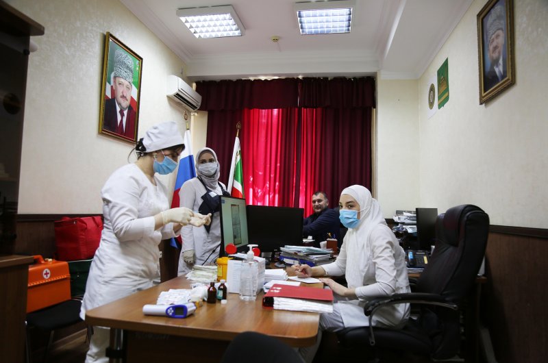 ЧЕЧНЯ. Сотрудники столичной Мэрии прошли процедуру вакцинации от COVID-19