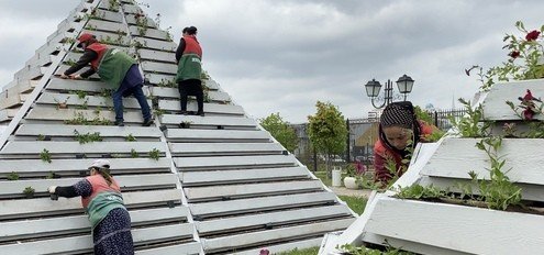 ЧЕЧНЯ. В Грозном идет массовое озеленение улиц и городских парков