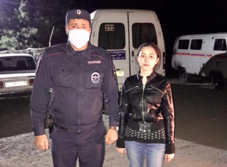 С. ОСЕТИЯ. В Ирафском районе Северной Осетии сотрудники полиции за считанные часы нашли заблудившуюся в лесу девушку