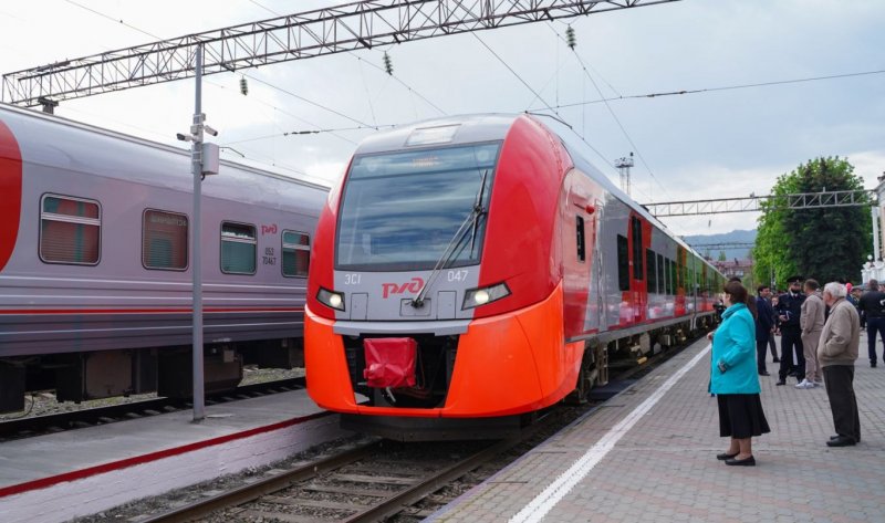 С. ОСЕТИЯ. В Северной Осетии состоялся запуск пассажирского поезда в направлении «Владикавказ-Туапсе»