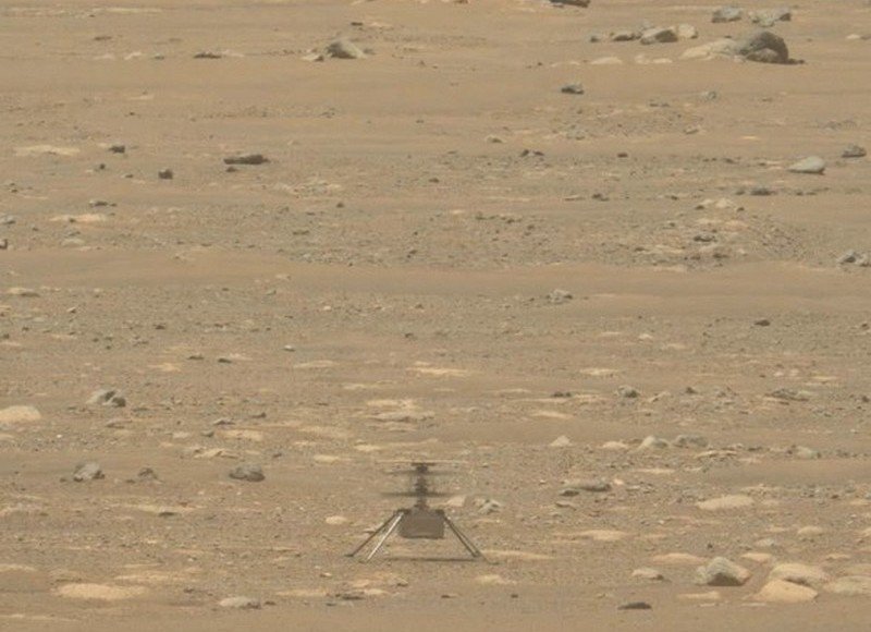 Вертолет Ingenuity побил рекорды во время четвертого полета над Марсом