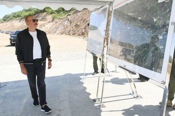 АЗЕРБАЙДЖАН. Ильхам Алиев дал старт строительству тоннеля на "Дороге Победы"