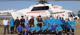 ЧЕЧНЯ. Санитарная авиация ЧР получила новый медицинский вертолет МИ-8 АМТ