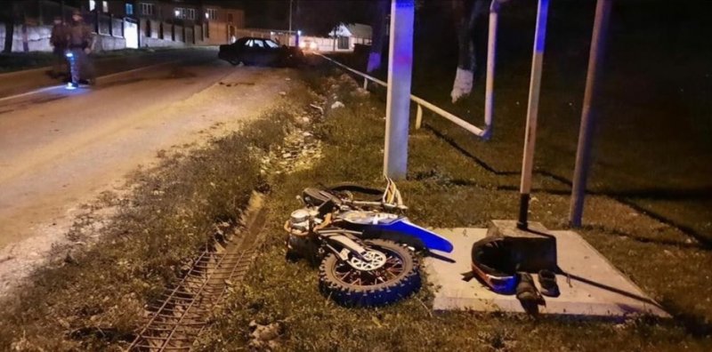 ЧЕЧНЯ. Мотоциклист погиб в ДТП в Веденском районе