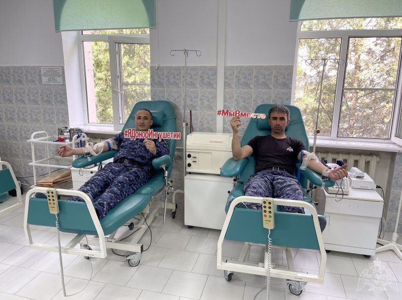ИНГУШЕТИЯ. Росгвардейцы из Ингушетии приняли участие в донорской акции