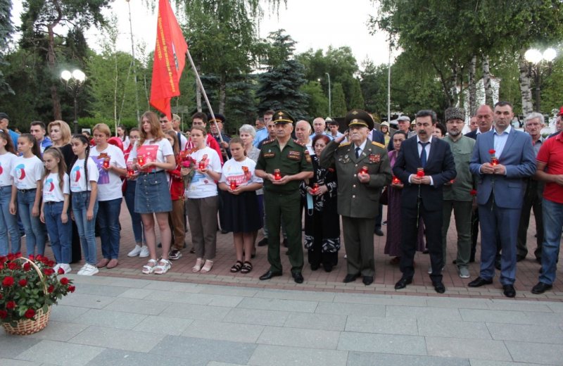 КБР. Росгвардейцы приняли участие во всероссийской акции «Свеча памяти»