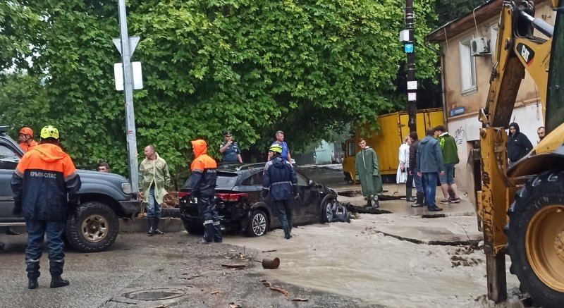КРЫМ. Информационная сводка о подтоплении в Керчи и Ялте от МЧС РК