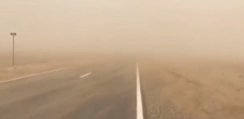 СТАВРОПОЛЬЕ. ГАИ Ставрополья сообщает о пыльных бурях на востоке региона