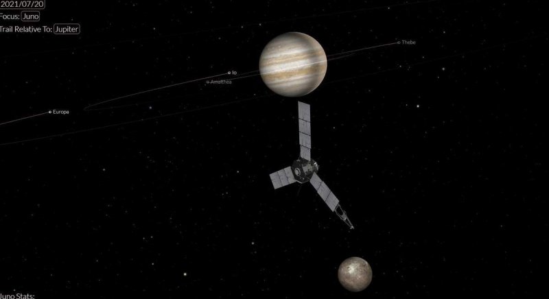 Зонд NASA заснял самый большой спутник Юпитера и Солнечной системы