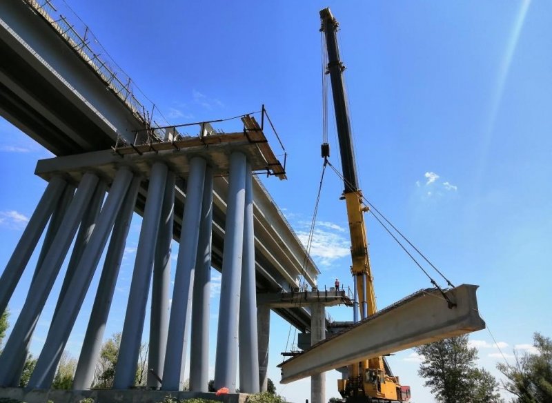 АСТРАХАНЬ. Ремонт моста через ерик Белый Ильмень возобновлён