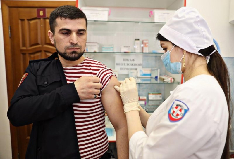 ЧЕЧНЯ. 95 % сотрудников Управления Росгвардии по ЧР прошли вакцинацию от COVID-19