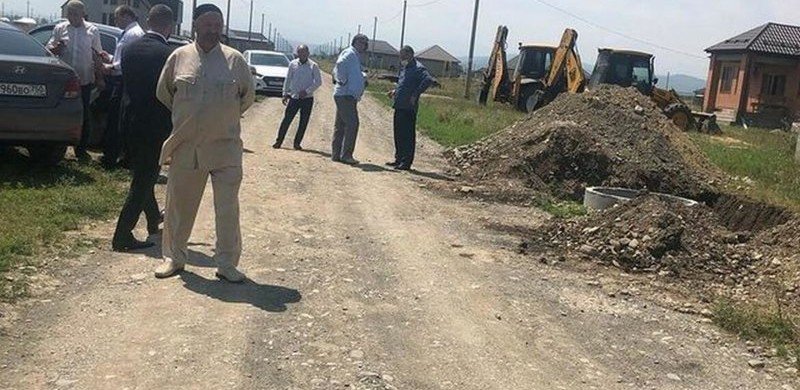 ИНГУШЕТИЯ. В городе Сунжа Ингушетии продолжается строительство водопровода в рамках нацпроекта