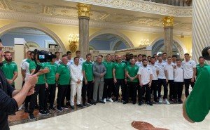 ЧЕЧНЯ. Футболисты «Ахмата» посетили музей Кадырова.