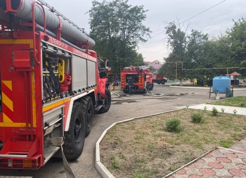 ЧЕЧНЯ. Грозненские пожарные провели учение в детском саду