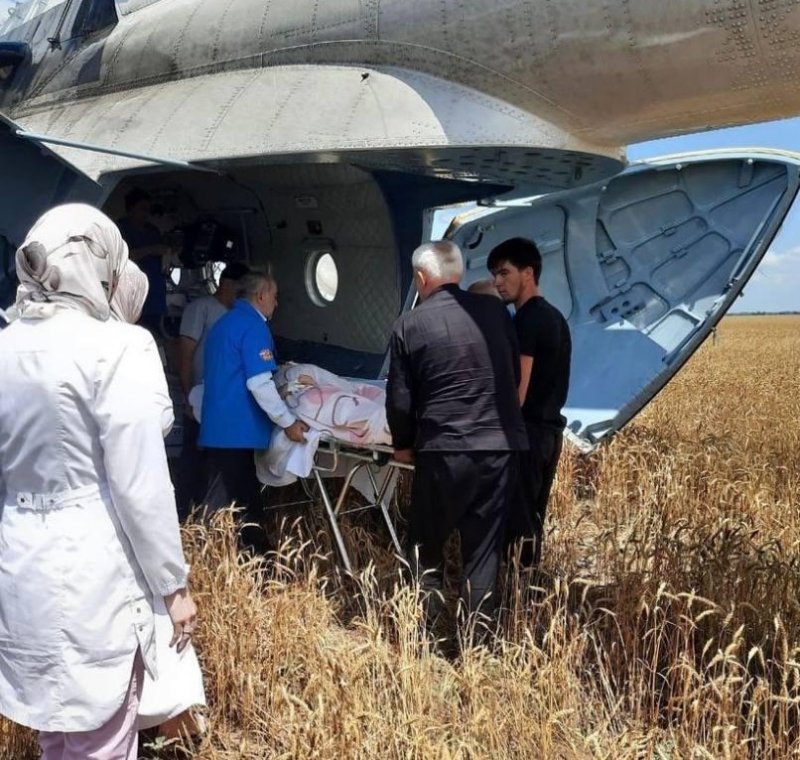 ЧЕЧНЯ. Из Надтеречного района вертолётом эвакуирована беременная женщина