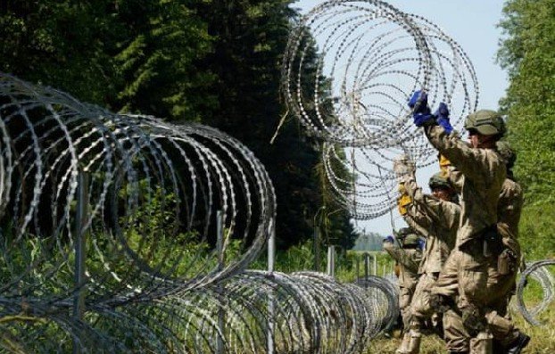 Латвия потратит 1,7 млн евро на строительство колючей проволоки на границе с Беларусью