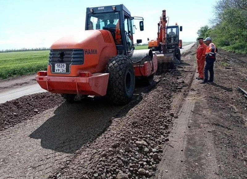 СТАВРОПОЛЬЕ. Более 9,5 км дорожного полотна отремонтируют на автодороге Рыздвяный-Казинка