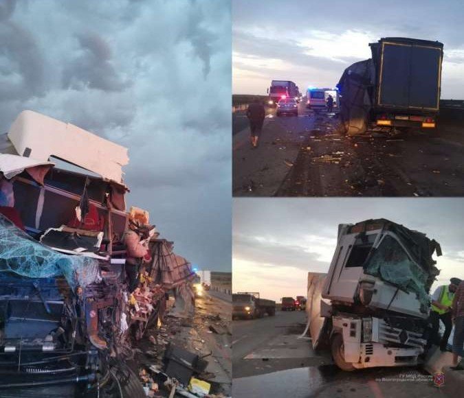 ВОЛГОГРАД. Водители двух фур погибли в ДТП под Волгоградом