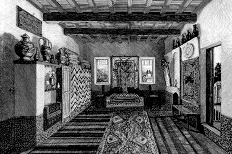 ЧЕЧНЯ. Как выглядела в XIX в. комната для гостей - кунацкая?
