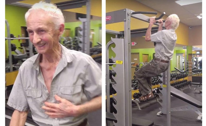 90-летний пенсионер из Флориды отметил юбилей, подтянувшись 24 раза