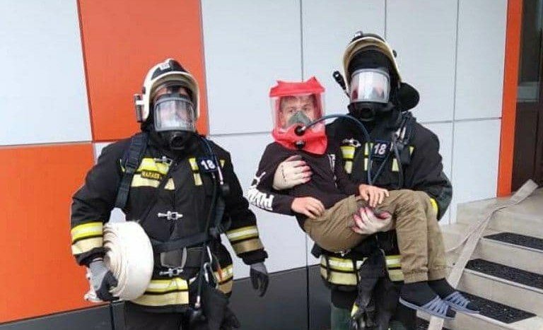 ЧЕЧНЯ. В детском саду города Шали пожарные провели тренировку
